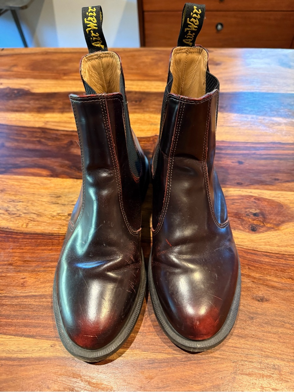 Dr. Martens Men’s Chukka Boots in Dark Cherry Brown